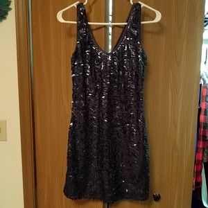 Blue/grey sequin bodycon dress